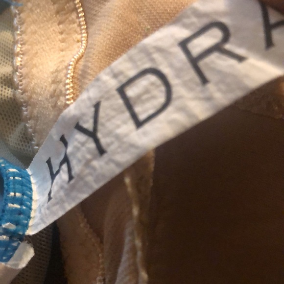 Women’s one piece Y2k blue striped  VTG Hydra swimsuit - Picture 5 of 8